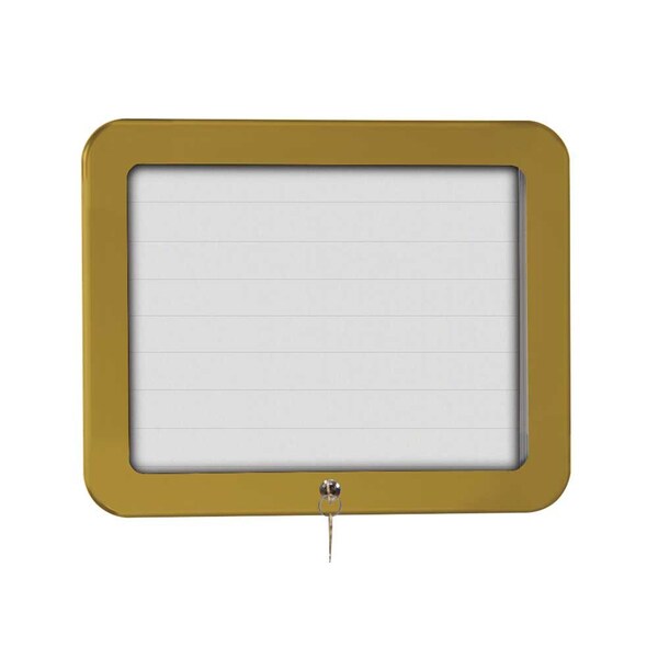 Sliding Door Indoor Enclosed Corkboard, 9